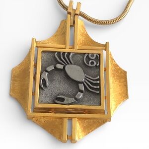 L. Razza Zodiac Cancer Pendant Necklace